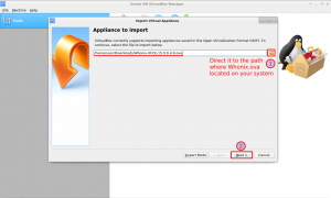 3 Navigate and select Whonix image and press next